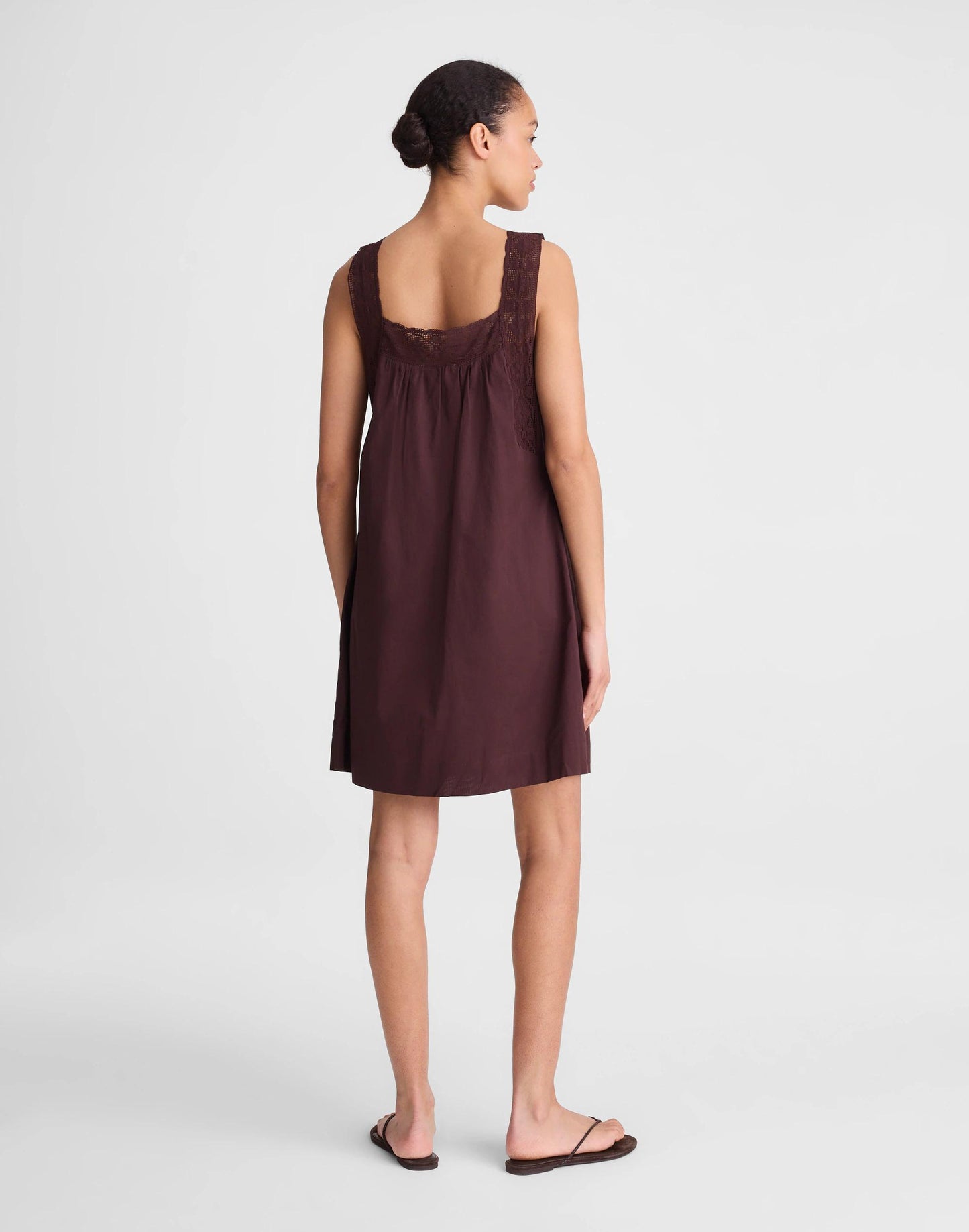 The Sophie Mini Dress Burnt Cocoa | Madewell