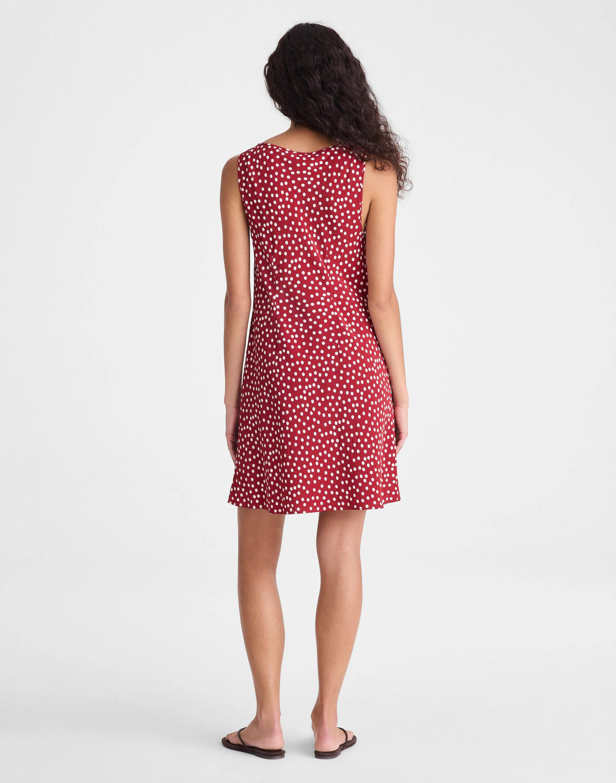 Boatneck Sleeveless Mini Dress Red Currant | Madewell