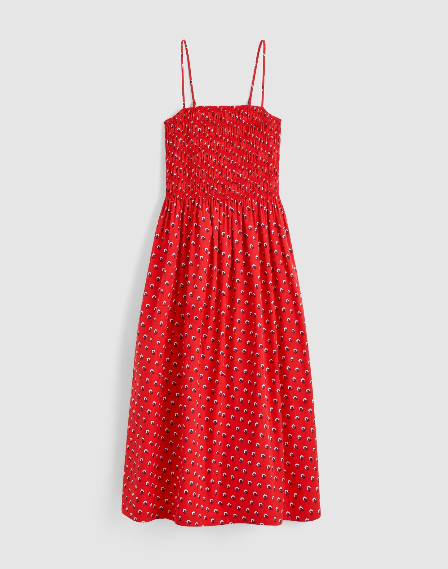 The Peyton Midi Dress Enamel Red | Madewell