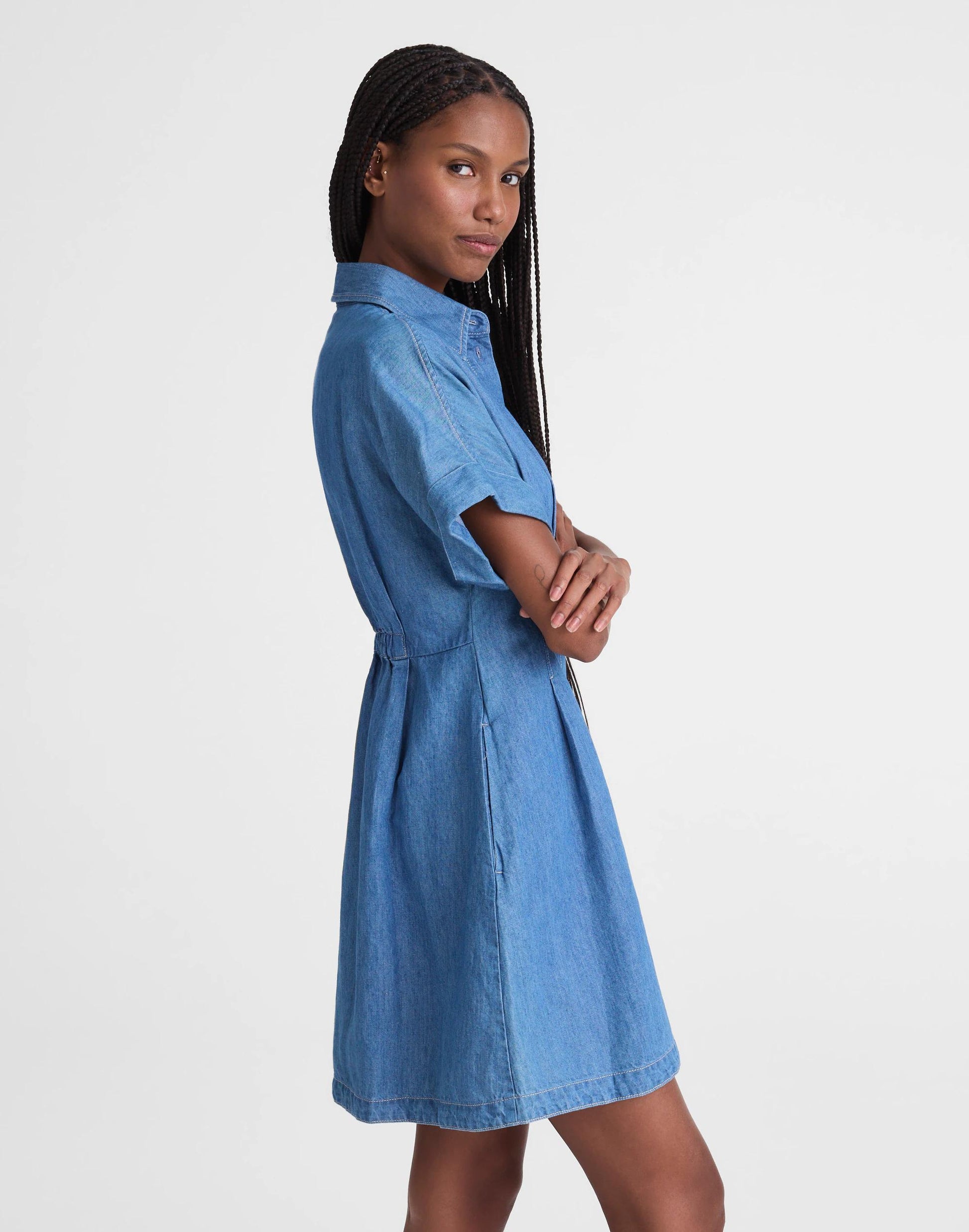 The Perry Denim Shirtdress Seaside Wash | Madewell