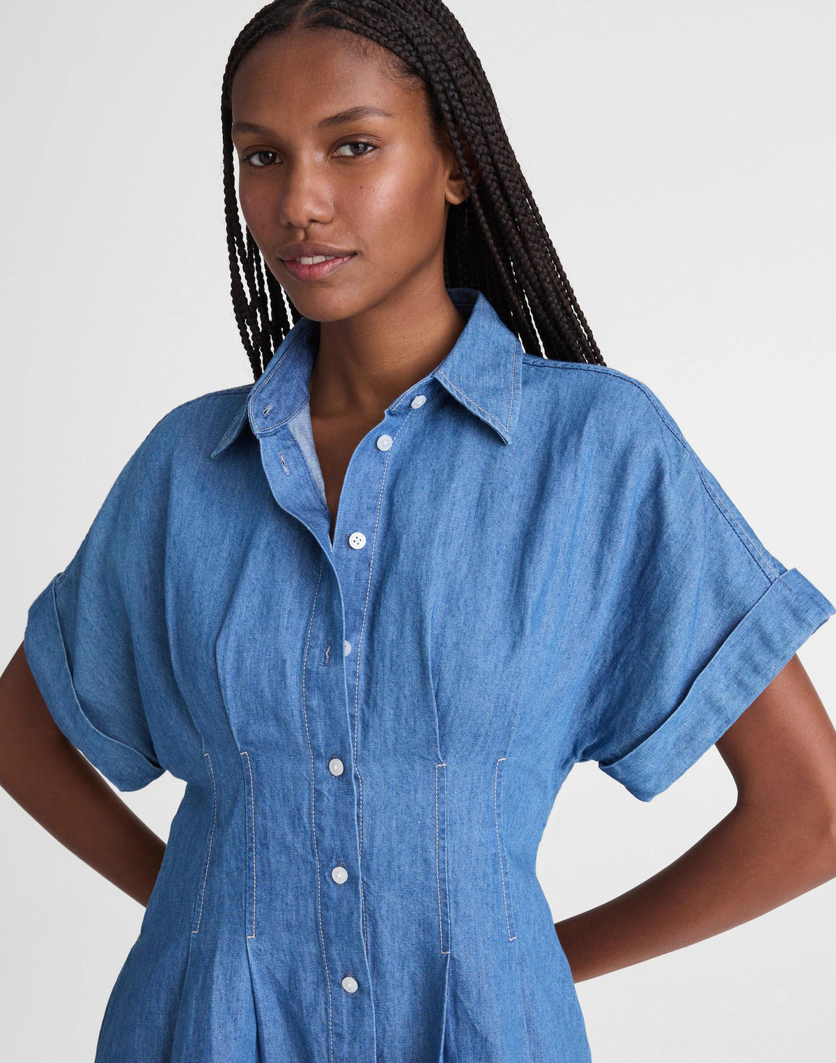 The Perry Denim Shirtdress Seaside Wash | Madewell