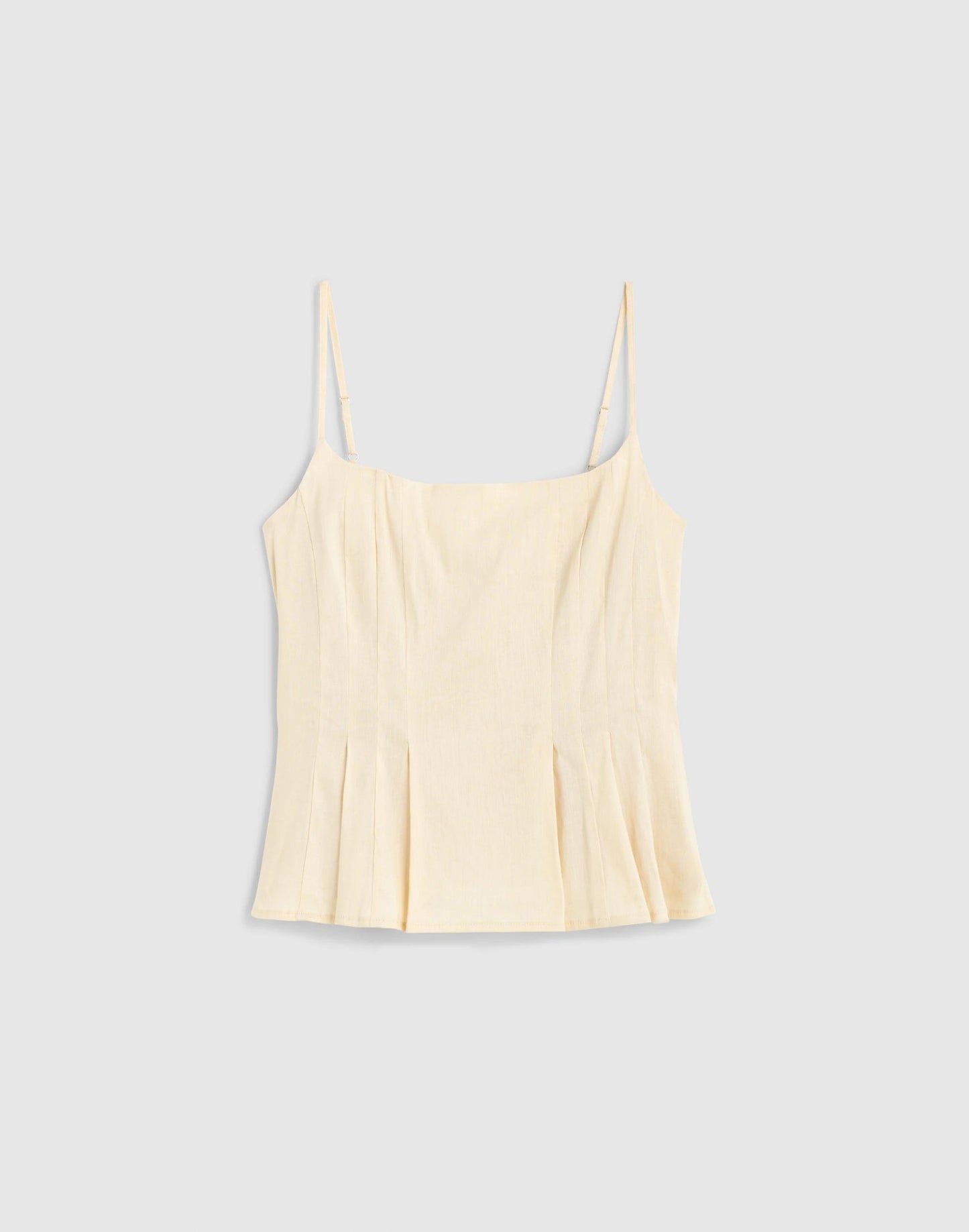 Darted Peplum Cami Top Vanilla | Madewell