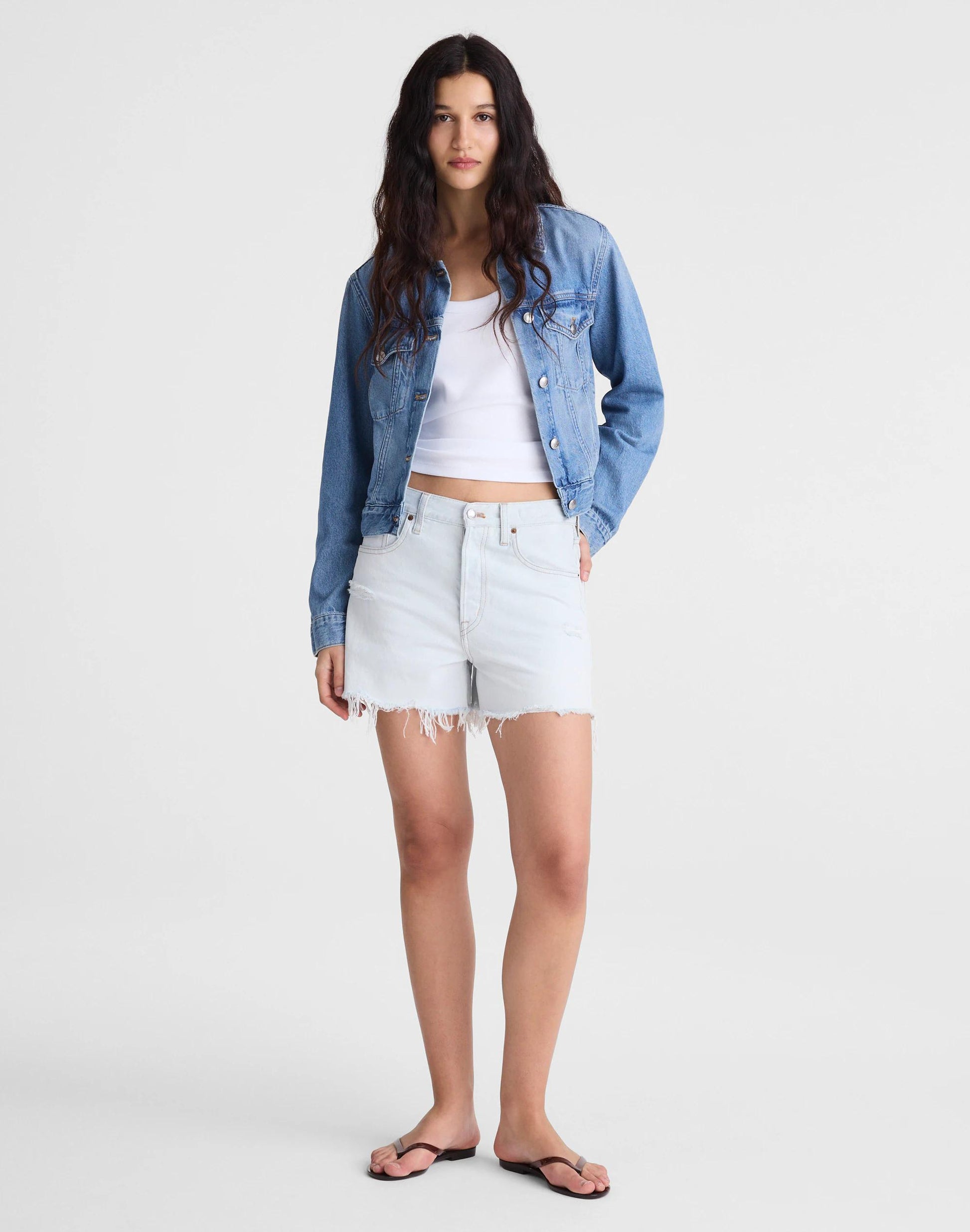 The Essex Baggy Short Extracted Sky Wash | Madewell