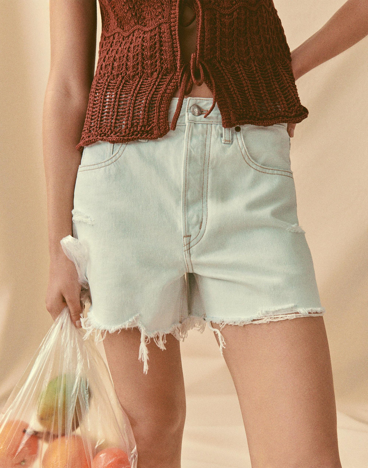 The Essex Baggy Short Extracted Sky Wash | Madewell