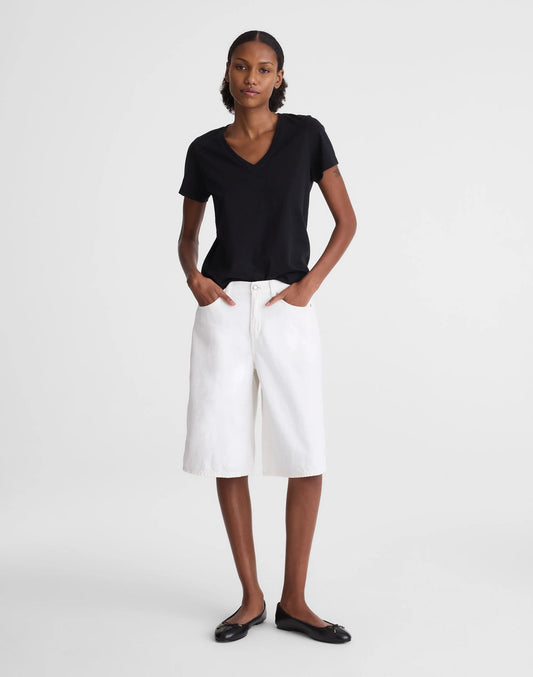 The V-Waist Bermuda Short Tile White | Madewell