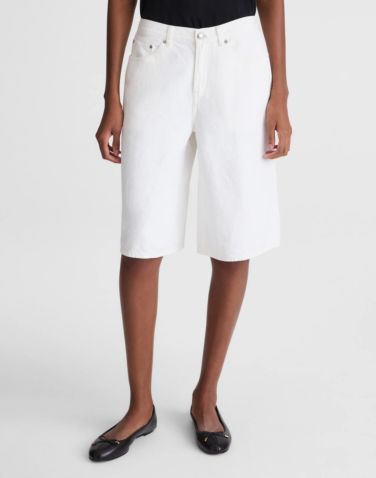 The V-Waist Bermuda Short Tile White | Madewell