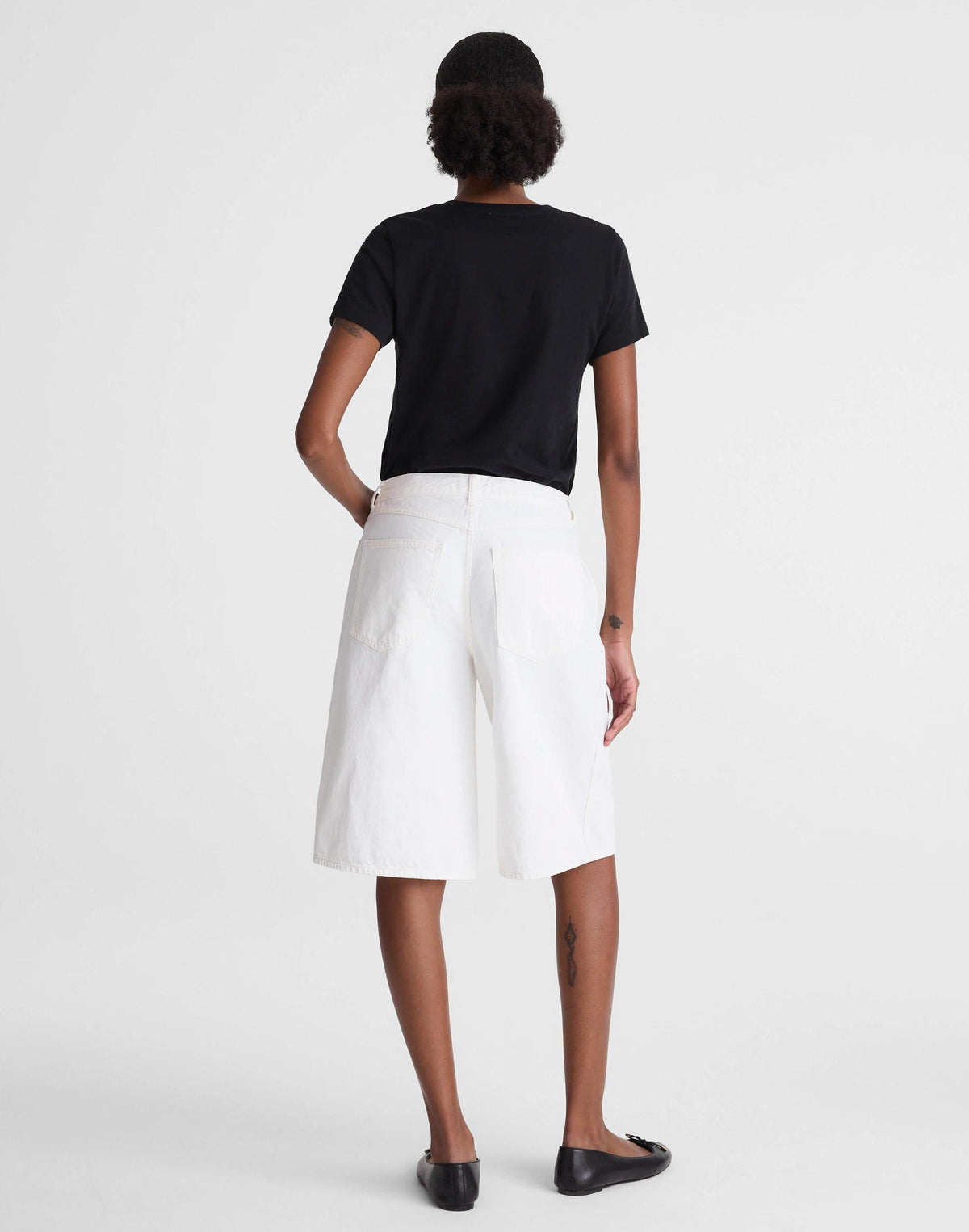 The V-Waist Bermuda Short Tile White | Madewell