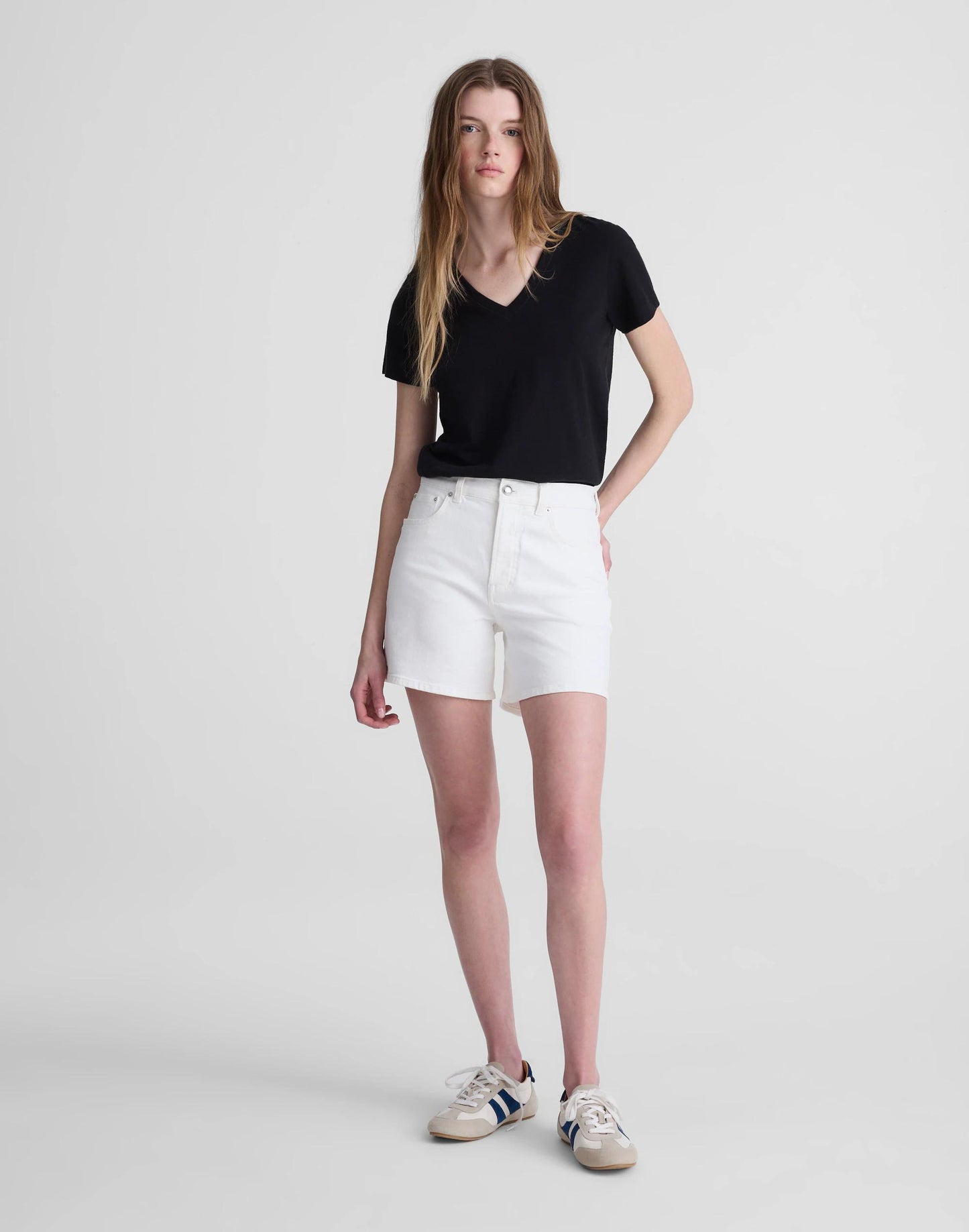 The Perfect Vintage Mid-Length Jean Short Tile White | Madewell
