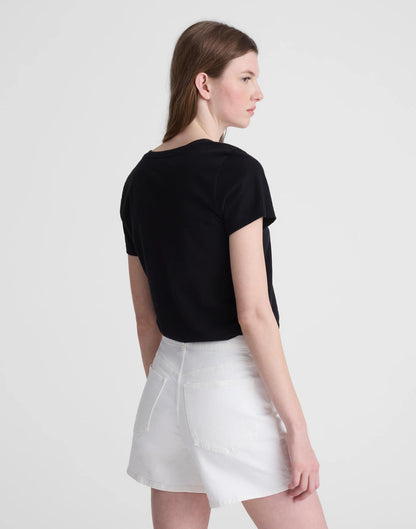 The Perfect Vintage Mid-Length Jean Short Tile White | Madewell