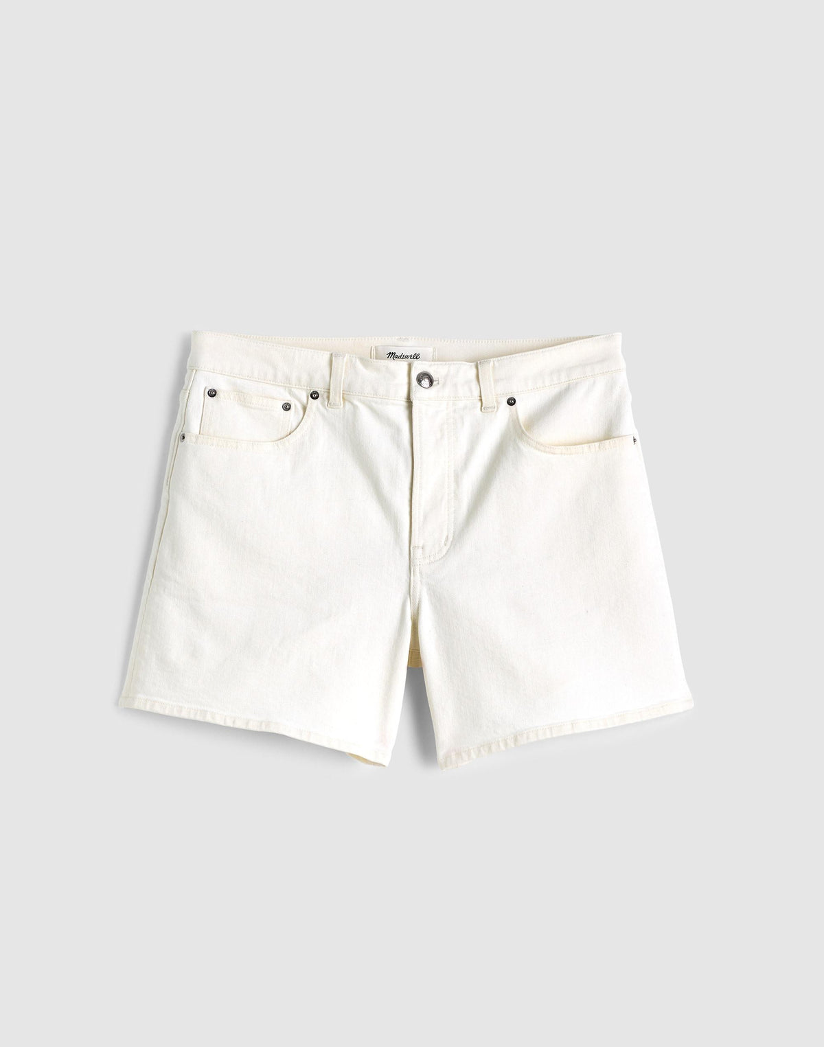 The Perfect Vintage Mid-Length Jean Short Tile White | Madewell