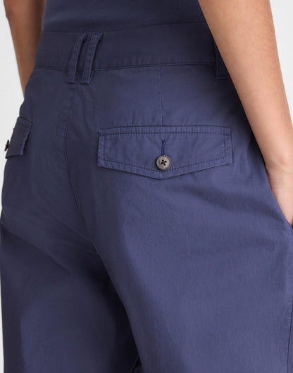 The Everyday Trouser in Poplin Petrol Navy | Madewell