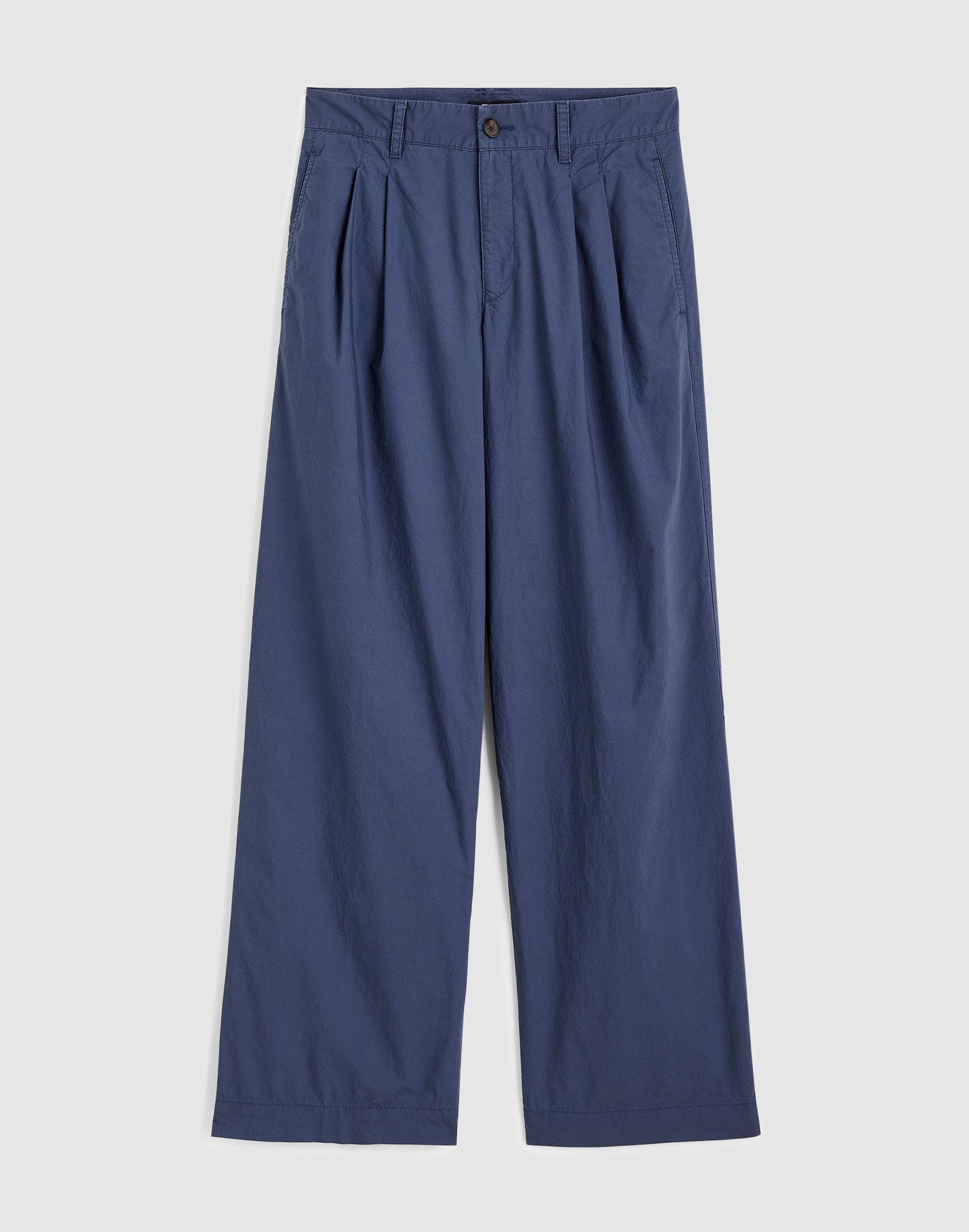 The Everyday Trouser in Poplin Petrol Navy | Madewell