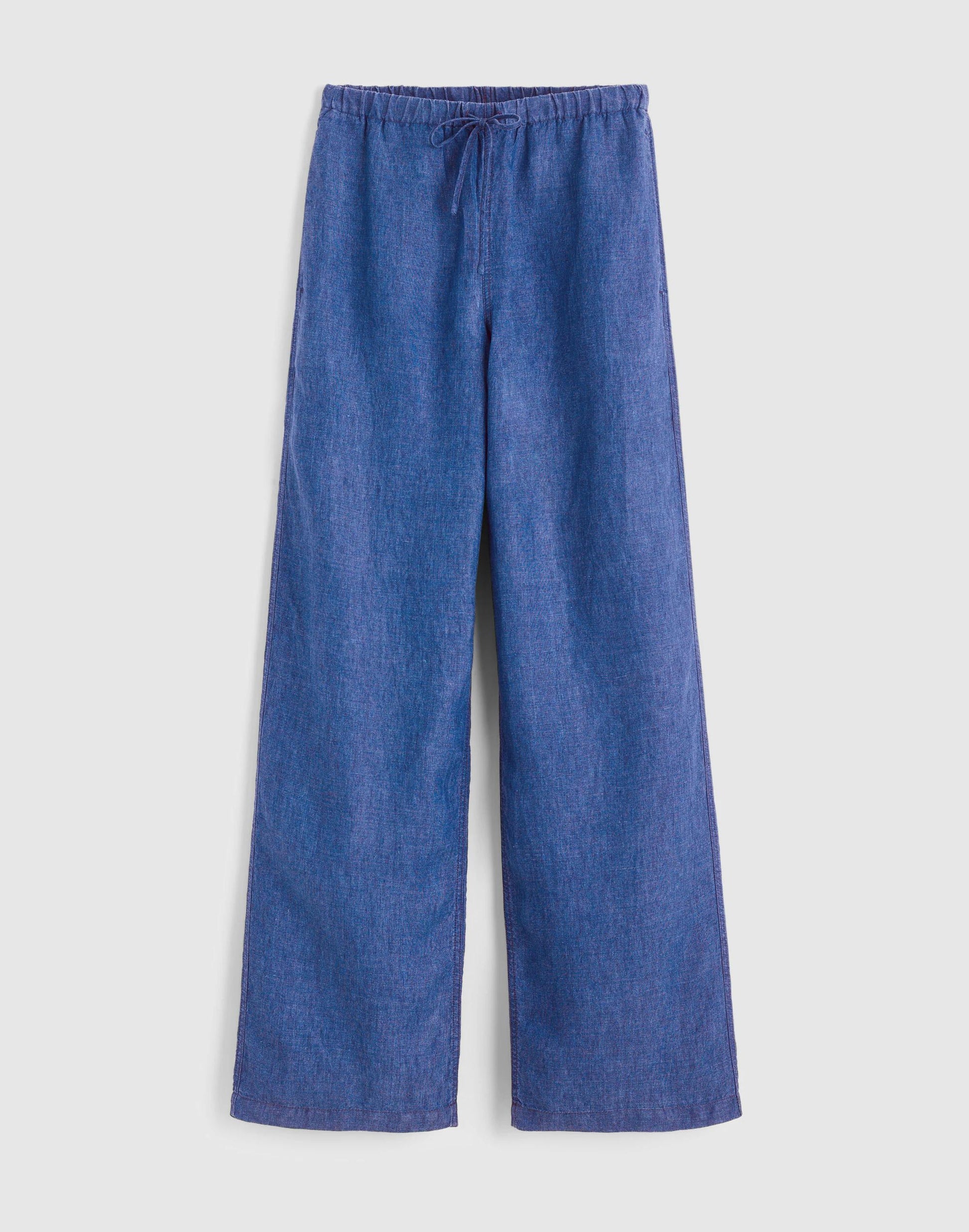 Pull-On Pants in 100% Linen Indigo Chambray | Madewell