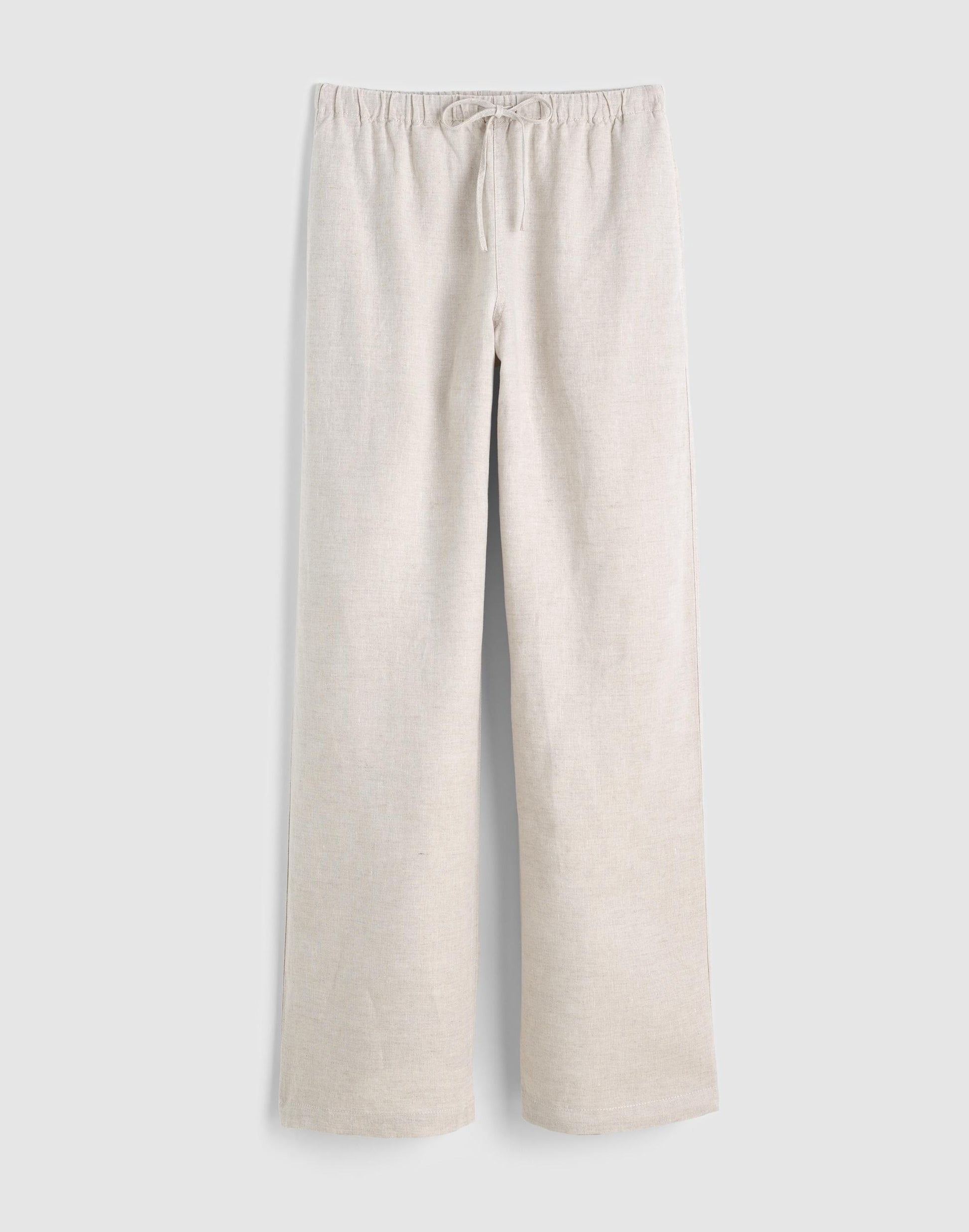 Pull-On Pants in 100% Linen Oat | Madewell