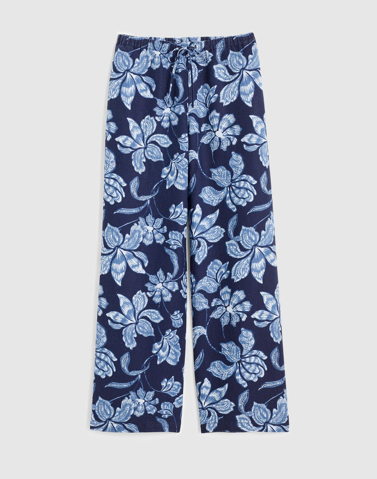 Pull-On Pants in 100% Linen Classic Indigo | Madewell