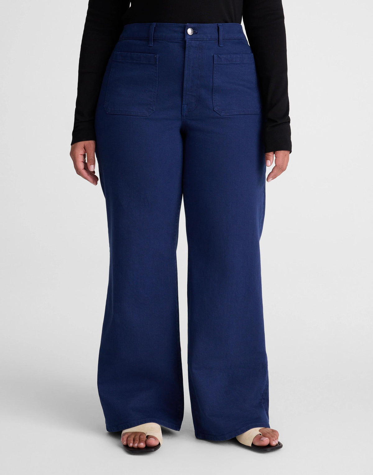 The Plus Emmy Wide-Leg Pant Classic Indigo | Madewell