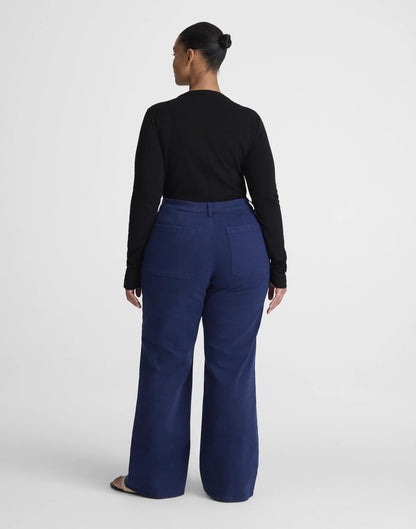 The Plus Emmy Wide-Leg Pant Classic Indigo | Madewell