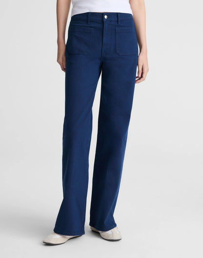 The Emmy Wide-Leg Pant Classic Indigo | Madewell