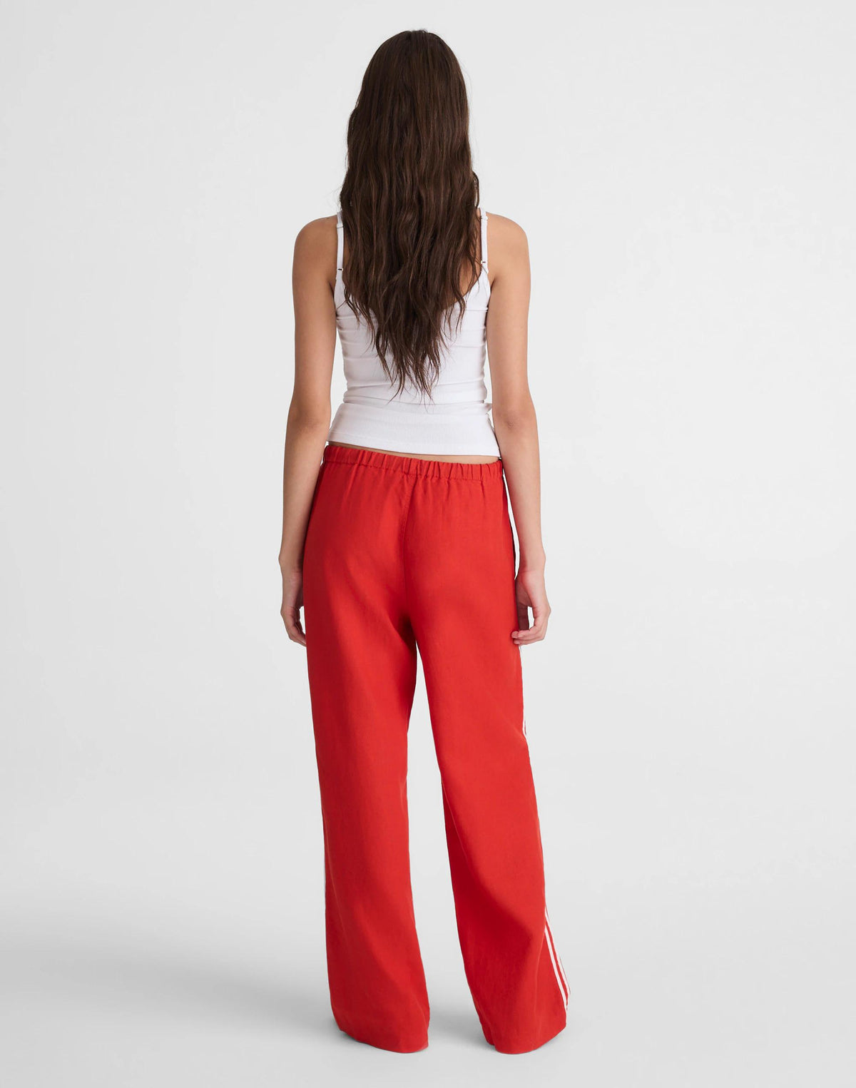 Pull-On Pants in 100% Linen Wild Poppy | Madewell