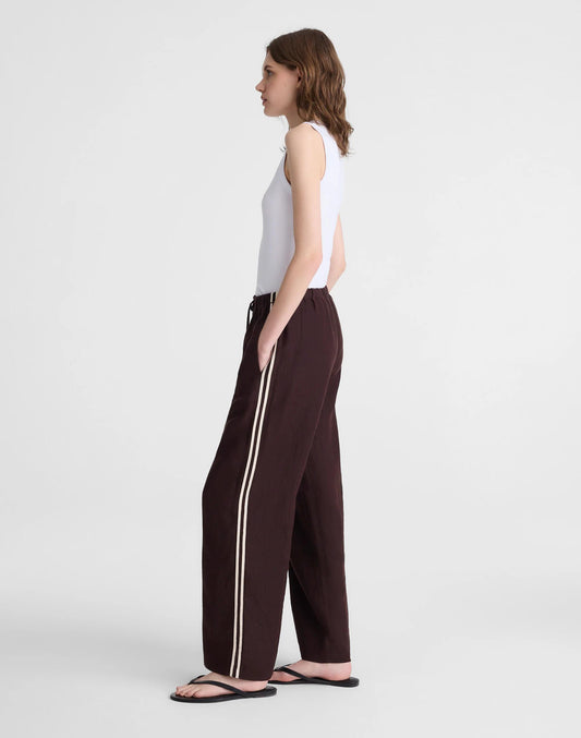 Pull-On Pants in 100% Linen Cocoa | Madewell
