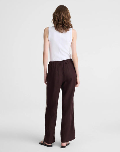 Pull-On Pants in 100% Linen Cocoa | Madewell