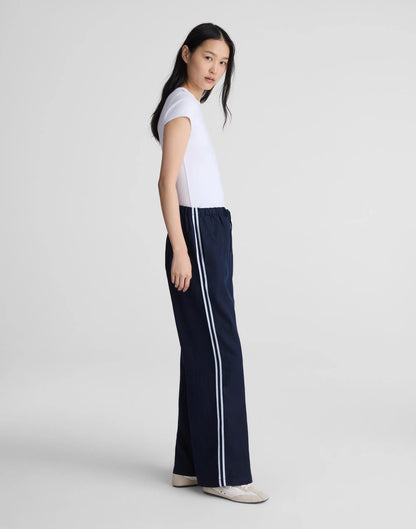 Pull-On Pants in 100% Linen Classic Navy | Madewell