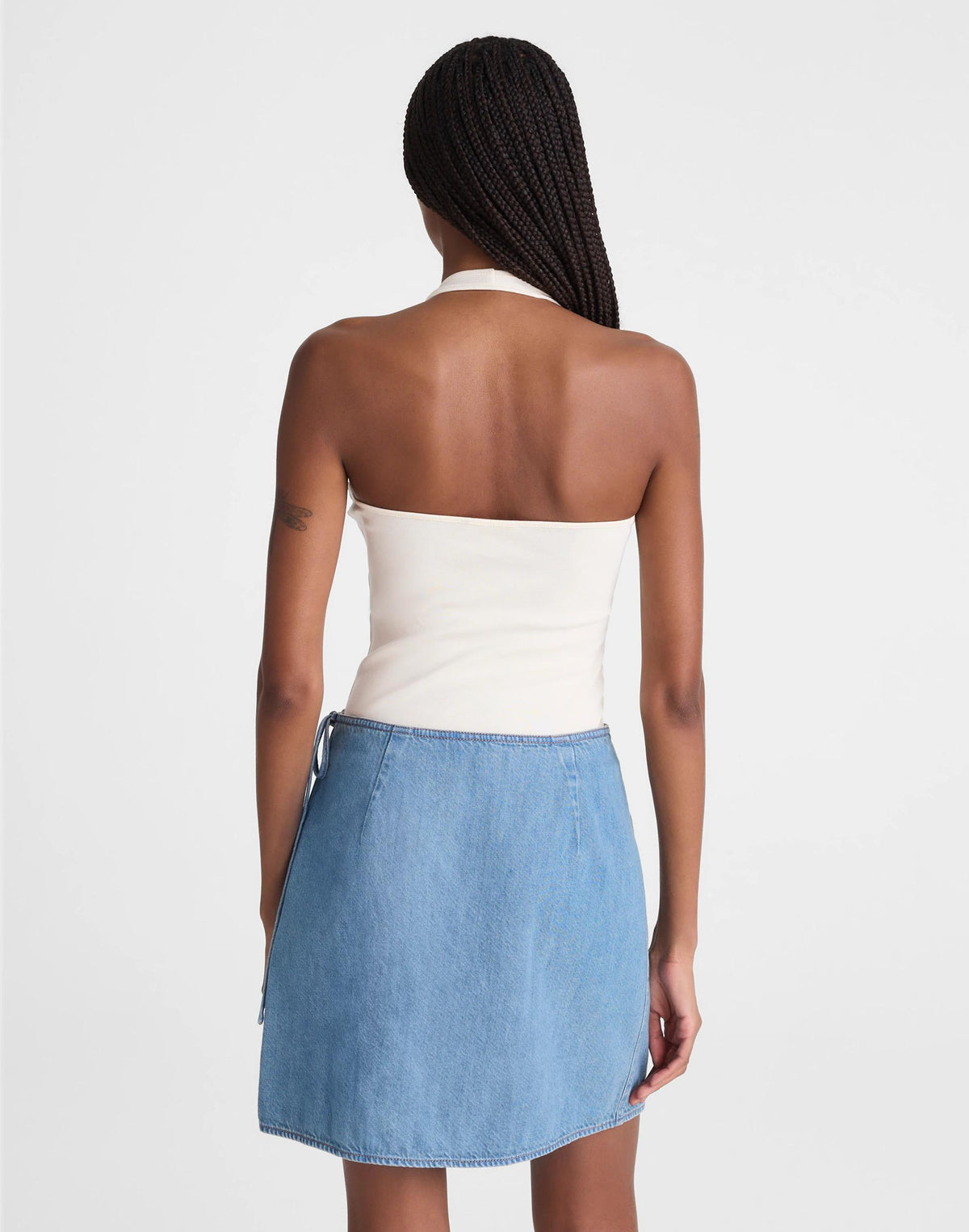 Airy Denim Wrap Mini Skirt Lido Wash | Madewell