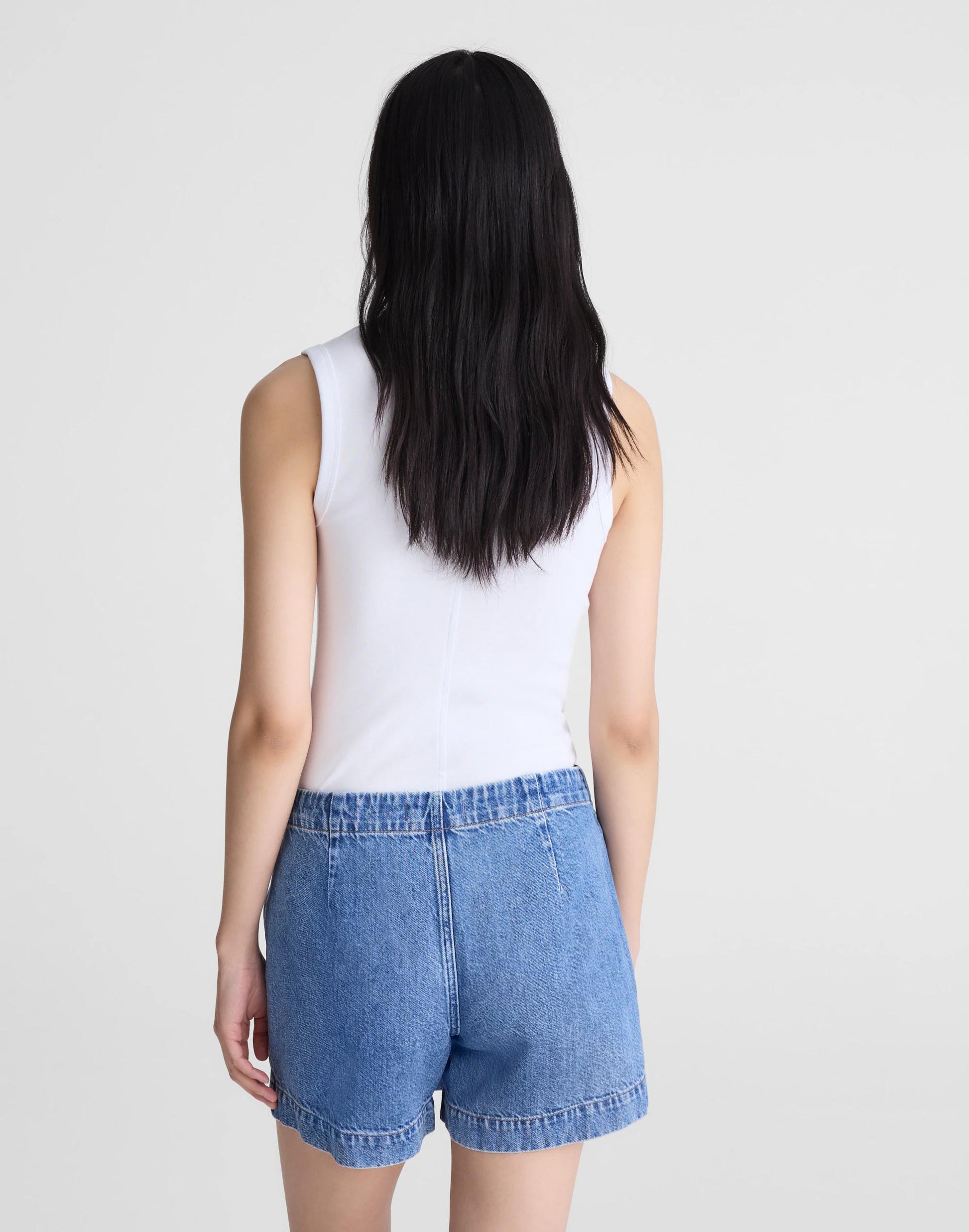 Denim Wrap Mini Skort Midvale Wash | Madewell
