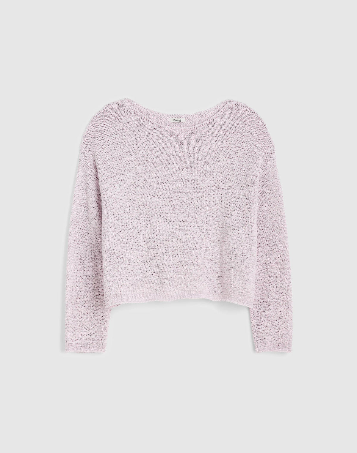 Boatneck Pullover Sweater Marble Lilac | Madewell