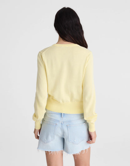 Button-Front Cardigan in 100% Cotton Candlelight | Madewell