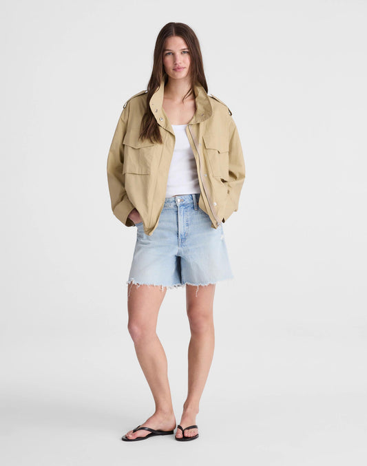 Field Jacket in Washed Poplin Fennel Seed | Madewell