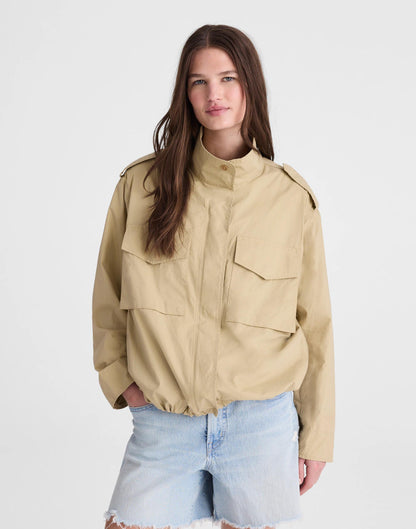 Field Jacket in Washed Poplin Fennel Seed | Madewell