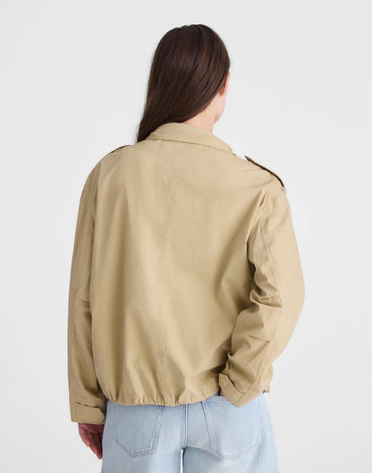 Field Jacket in Washed Poplin Fennel Seed | Madewell