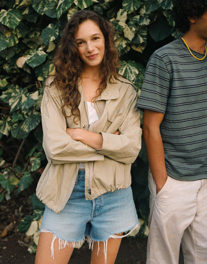 Field Jacket in Washed Poplin Fennel Seed | Madewell