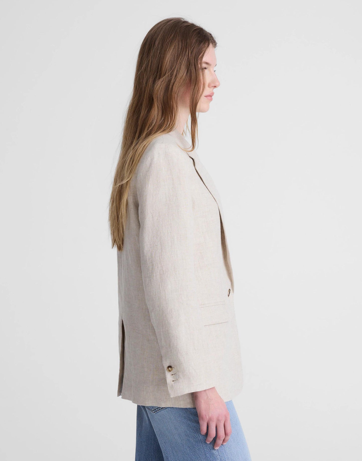 The Mercer Relaxed Blazer Oat | Madewell