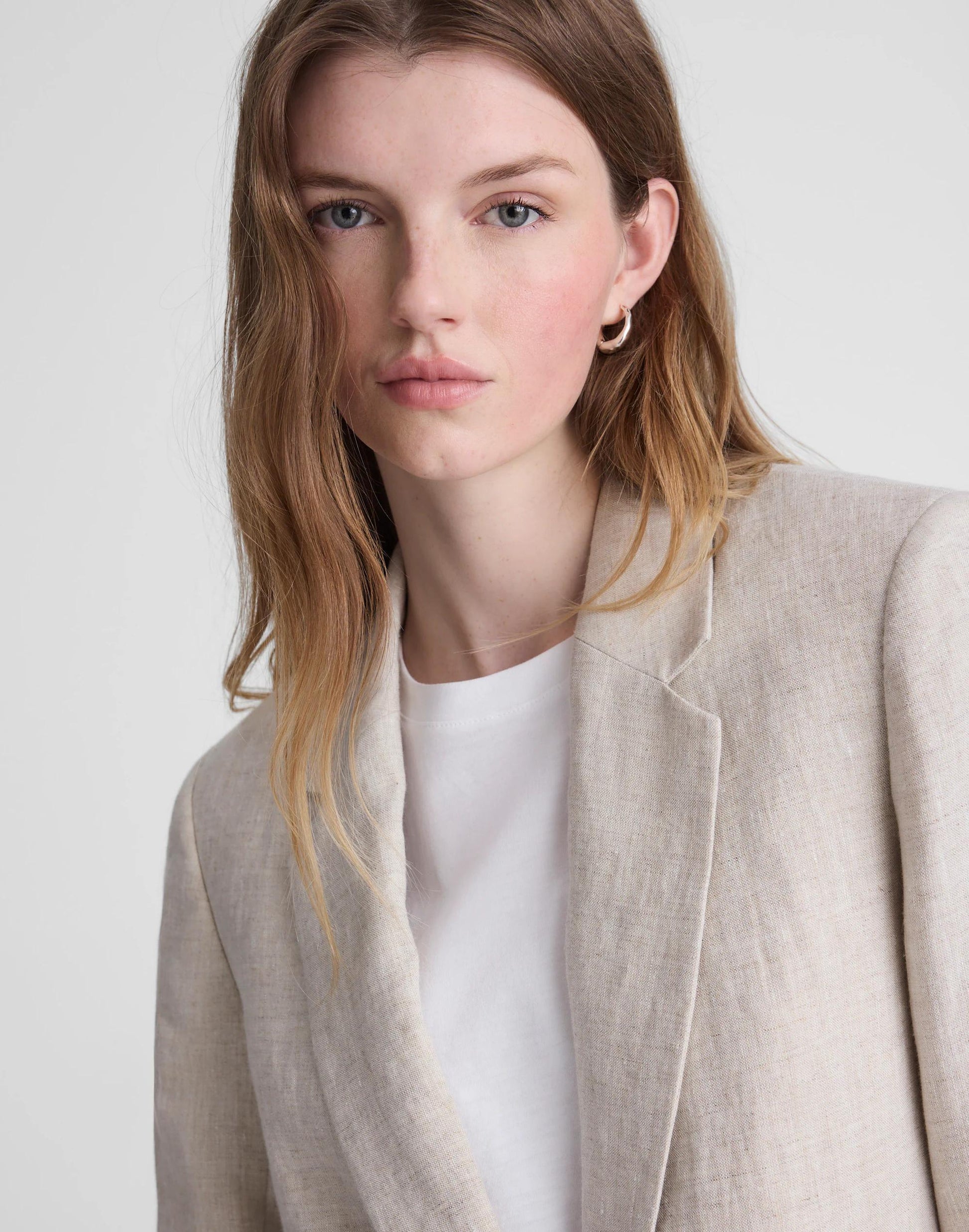 The Mercer Relaxed Blazer Oat | Madewell