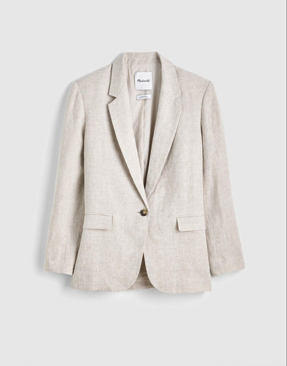The Mercer Relaxed Blazer Oat | Madewell