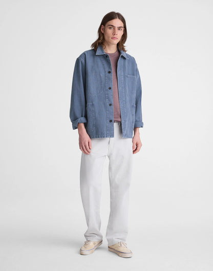 Chore Jacket in Cotton-Hemp Blend French Blue | Madewell