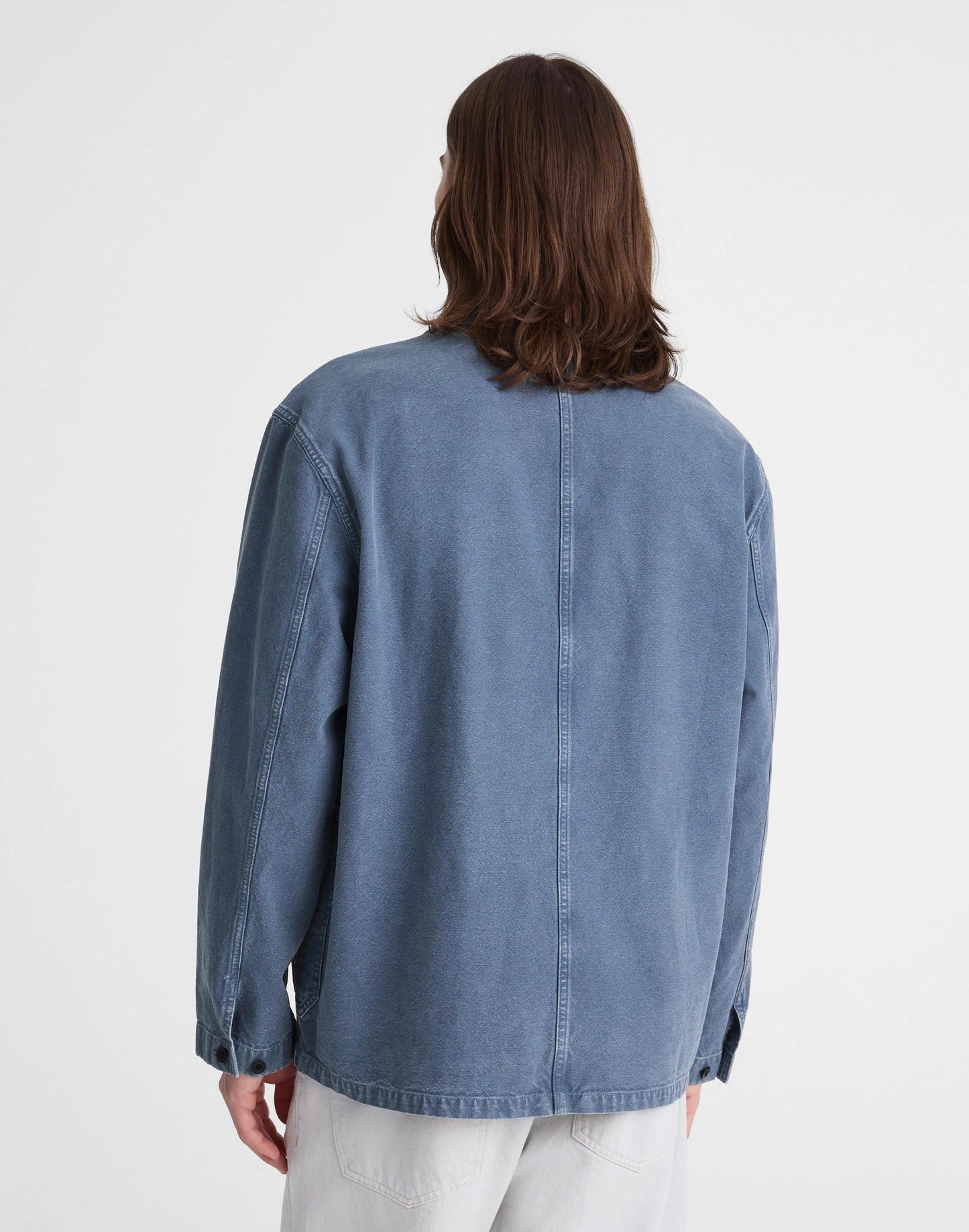 Chore Jacket in Cotton-Hemp Blend French Blue | Madewell