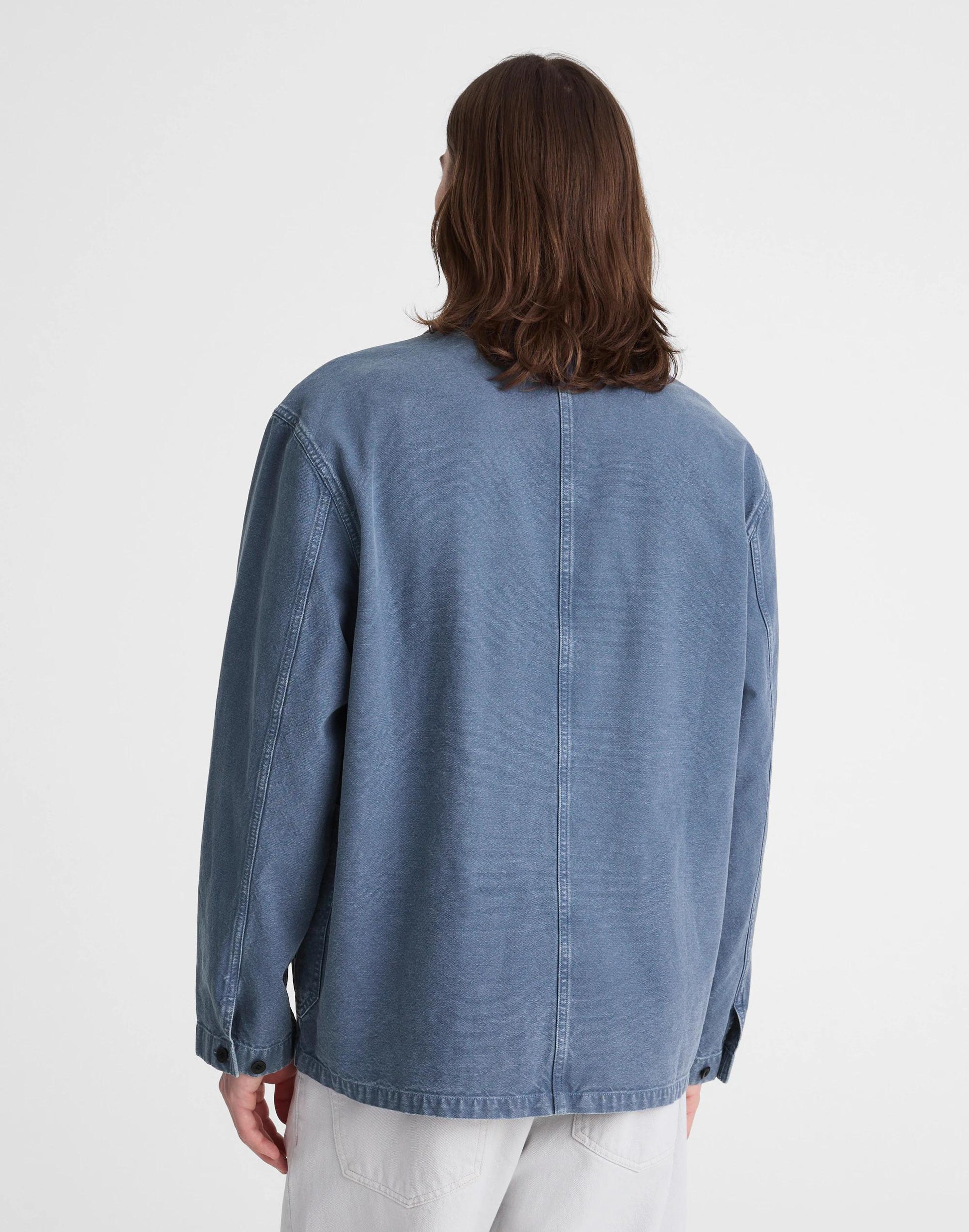 Chore Jacket in Cotton-Hemp Blend French Blue | Madewell