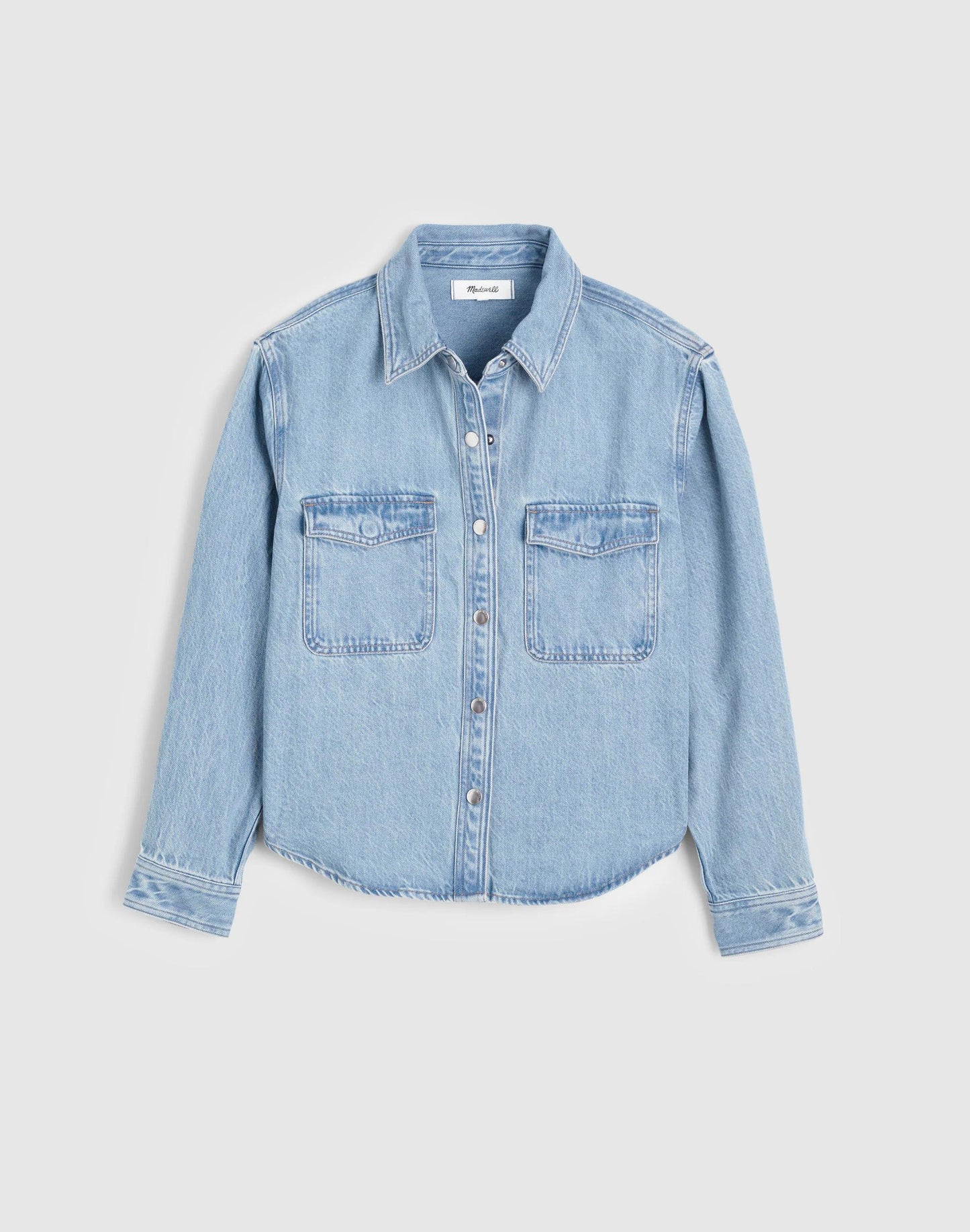 Airy Denim Relaxed Shirt-Jacket Faded Horizon Wash | Madewell