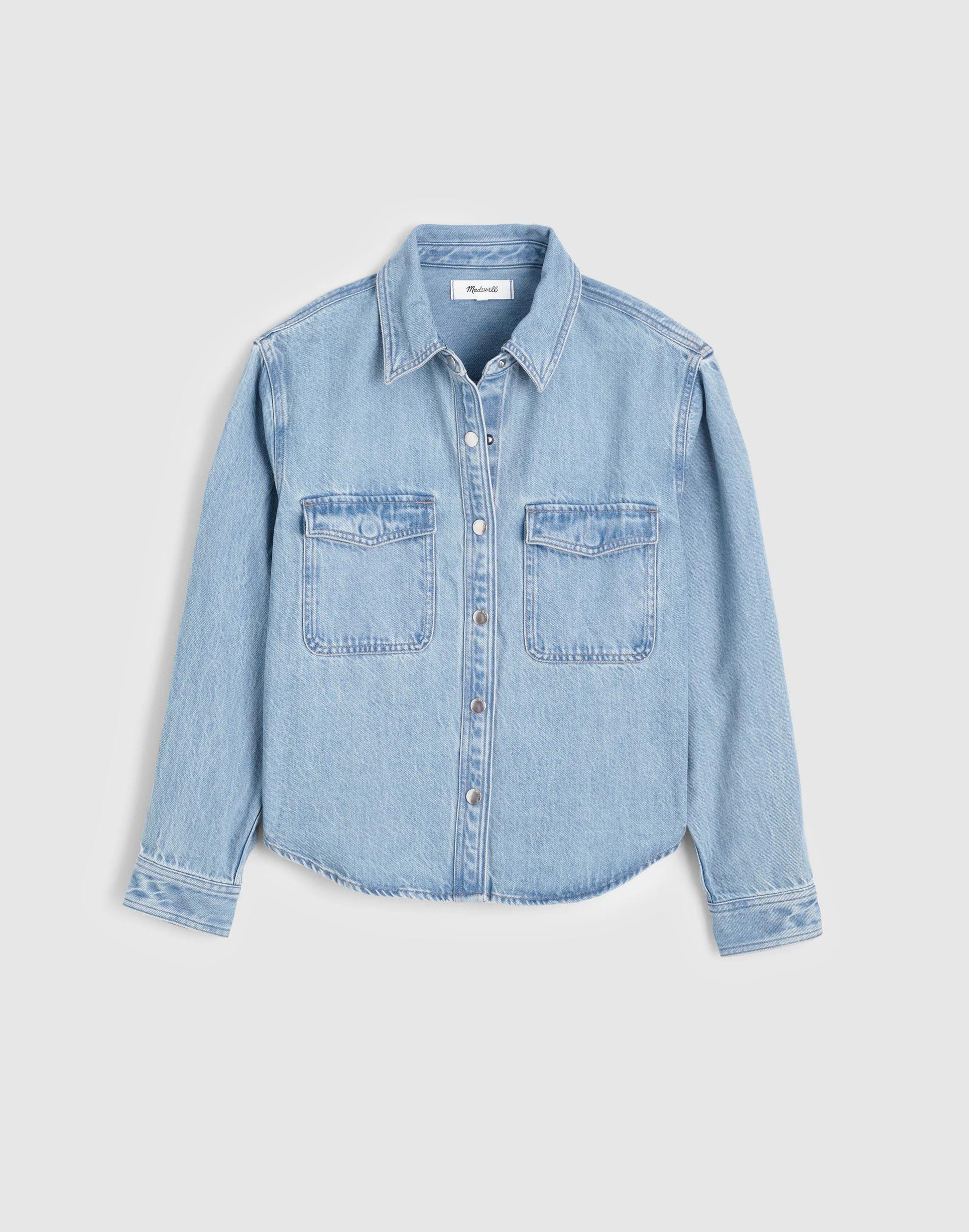 Airy Denim Relaxed Shirt-Jacket Faded Horizon Wash | Madewell