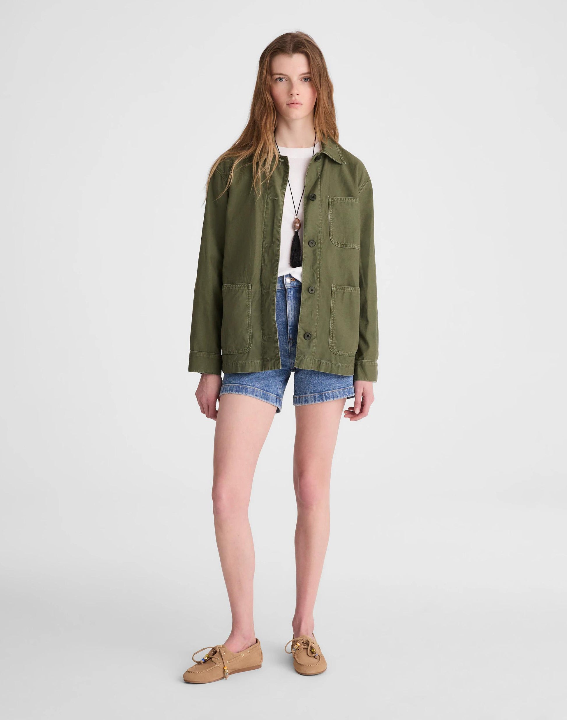 Classic Chore Jacket in Cotton Twill Faded Ivy | Madewell