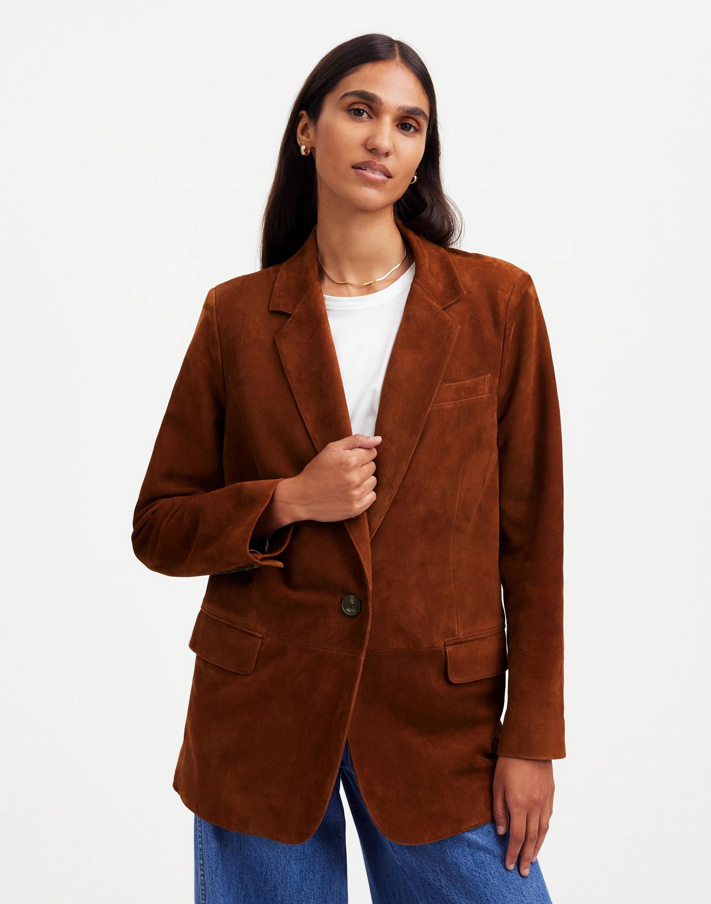The Kline Blazer Soft Mahogany | Madewell