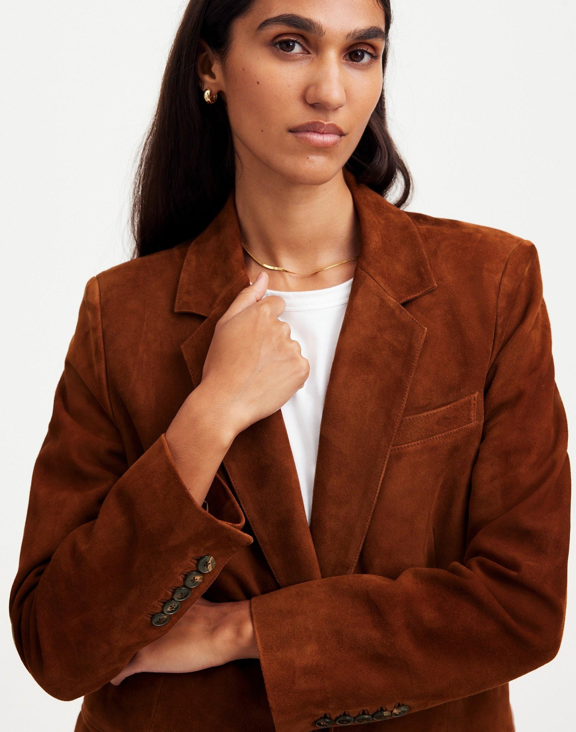 The Kline Blazer Soft Mahogany | Madewell