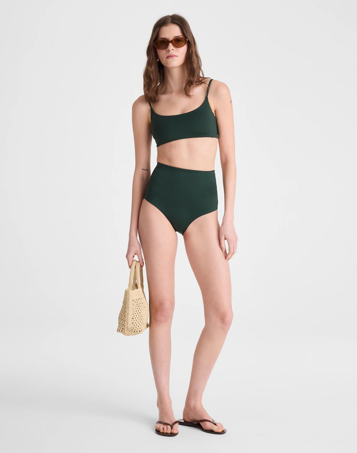 Left On Friday Pool Days Bikini Top Palm | Madewell
