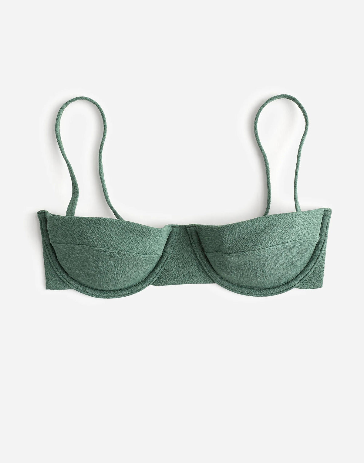 Zulu & Zephyr Eucalyptus Textured Balconette Bikini Top Eucalyptus | Madewell
