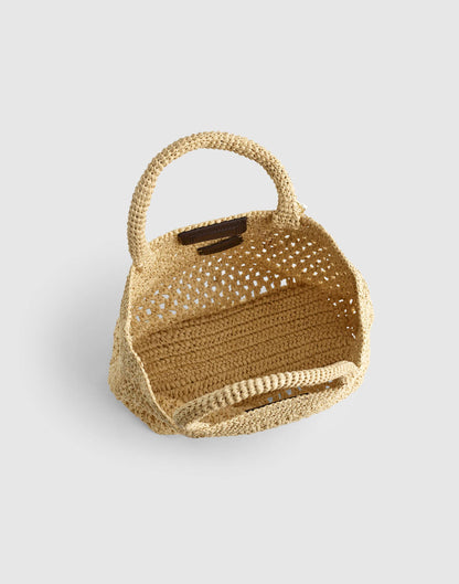 The Woven Mini Tote Natural | Madewell
