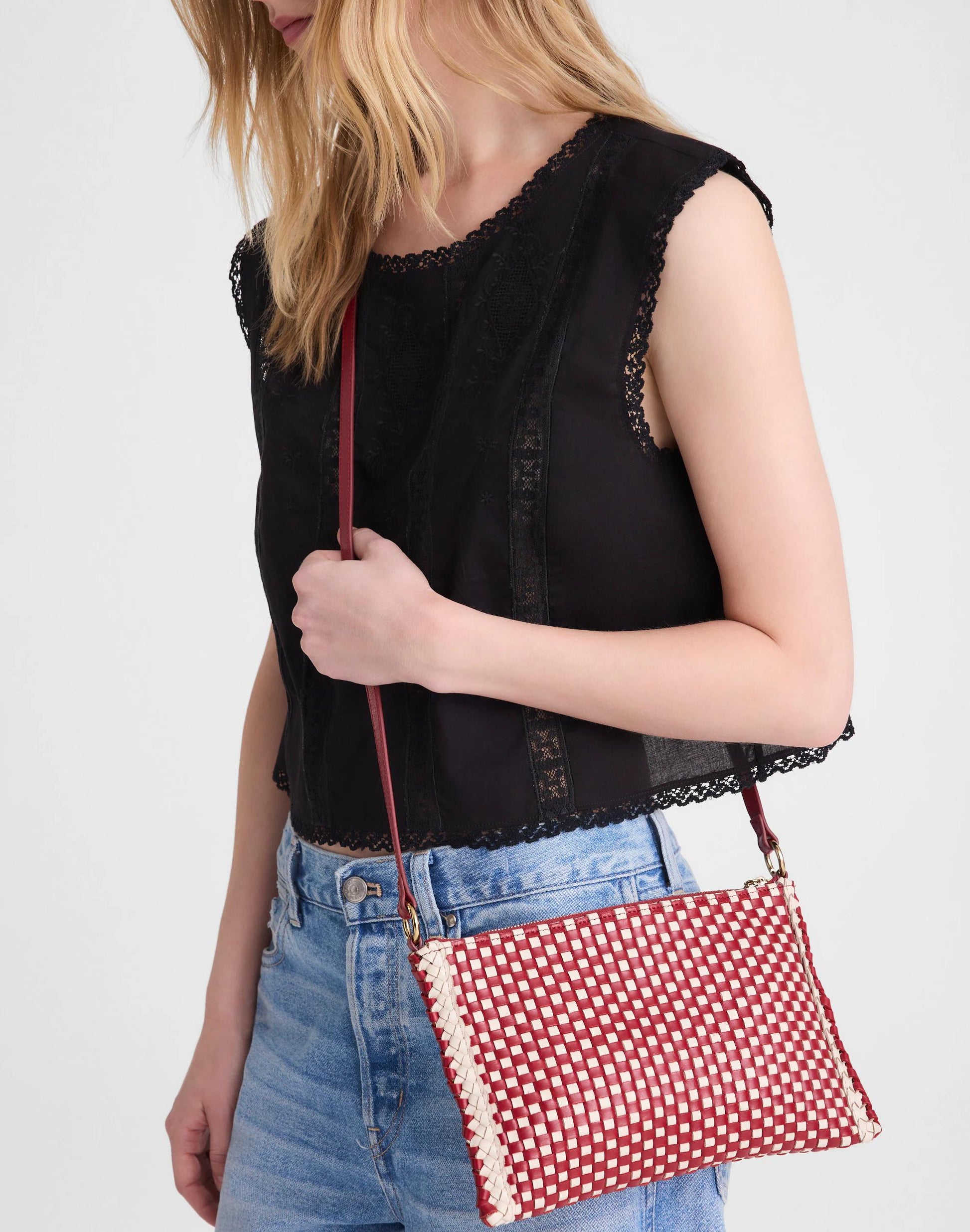 The Signature Woven Crossbody Pouch Juniper Berry Multi | Madewell