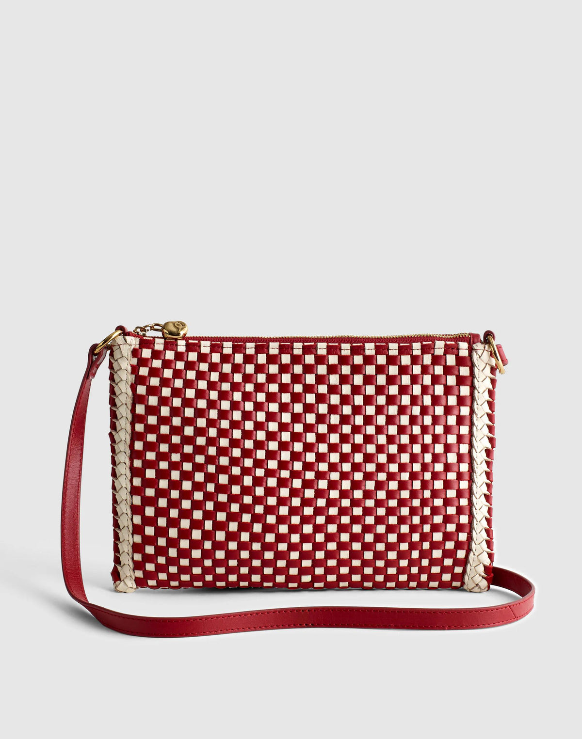 The Signature Woven Crossbody Pouch Bright Ember Multi | Madewell